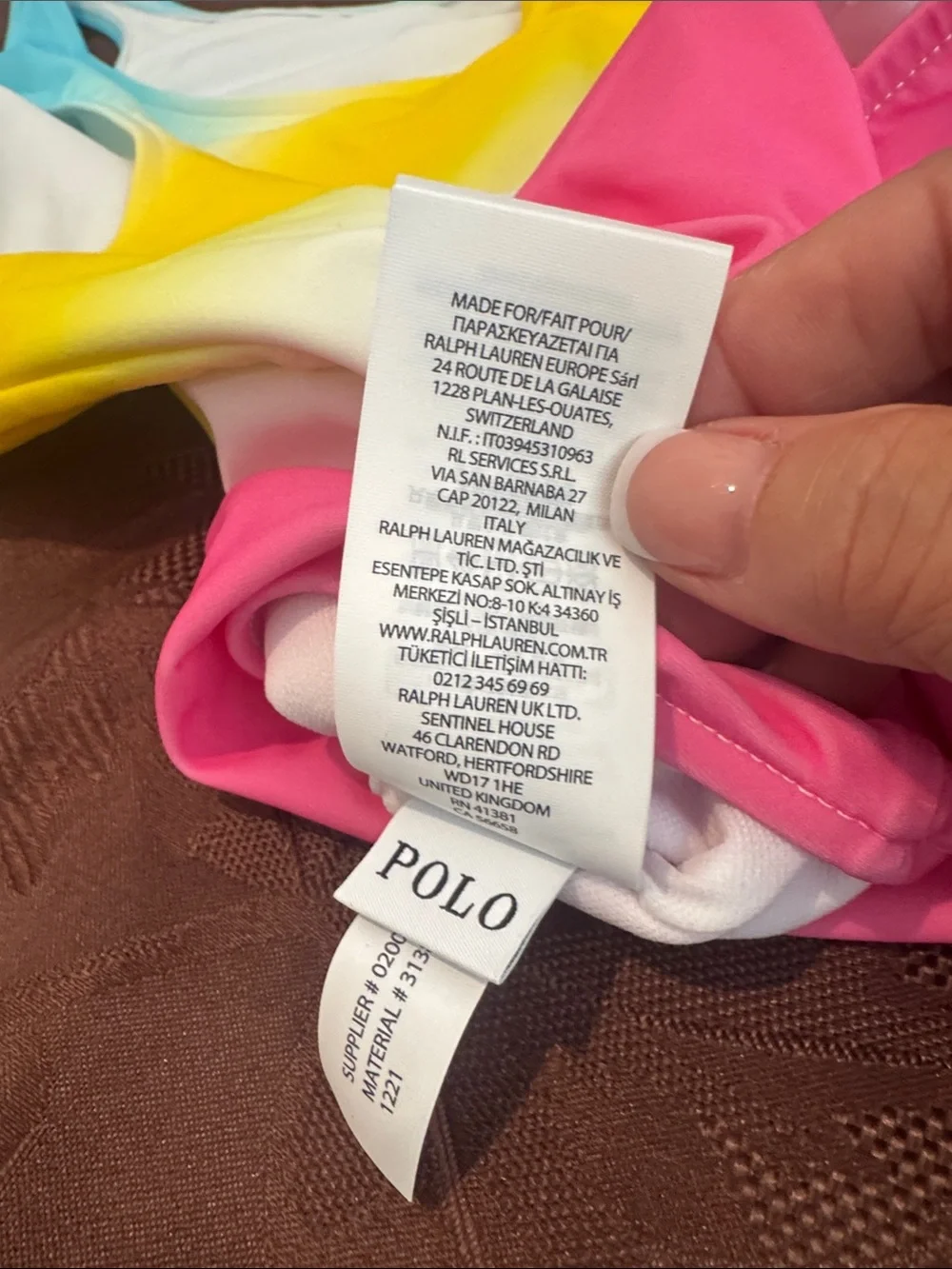 Polo by Ralph Lauren Girls One Piece Swimsuit. Size 12